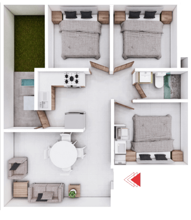 Planta Ambar 3 rec - Fraccionamiento Las Torres